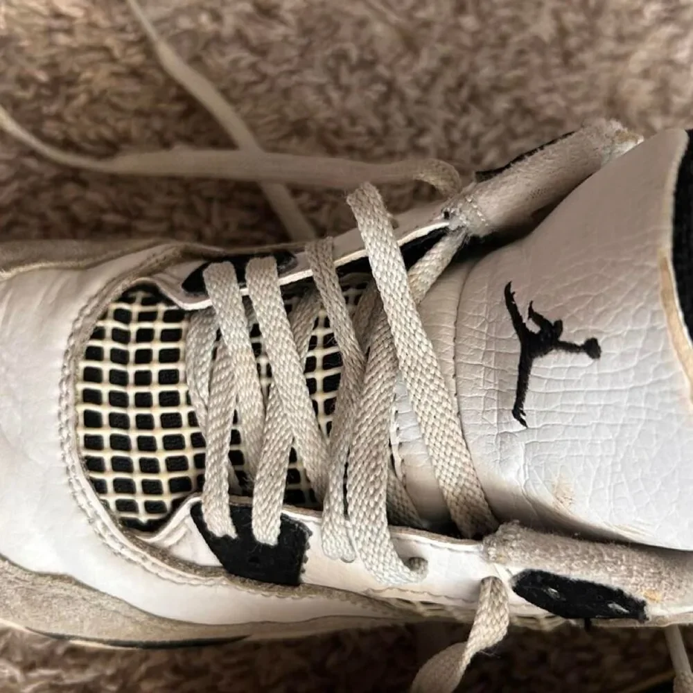 Jordan White and Grey Trainers